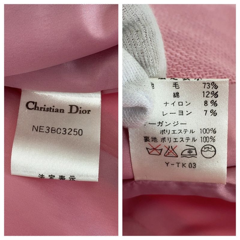 Dior Vintage Frill Pink Wool Jacket