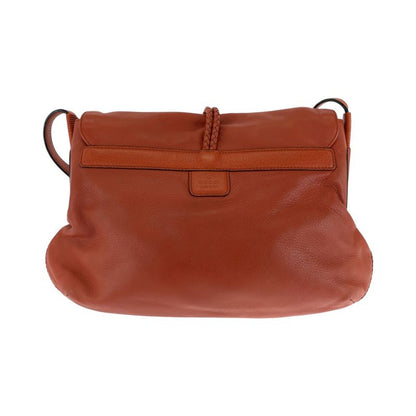 Gucci Bamboo Orange Brown Gold Leather Shoulder Bag Pochette