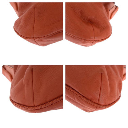 Gucci Bamboo Orange Brown Gold Leather Shoulder Bag Pochette