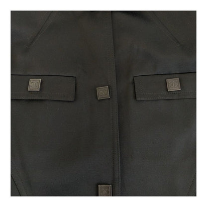 Chanel Sports Line CC Logo 34 Black Cotton Silk Jacket