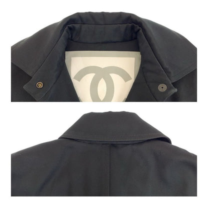 Chanel Sports Line CC Logo 34 Black Cotton Silk Jacket
