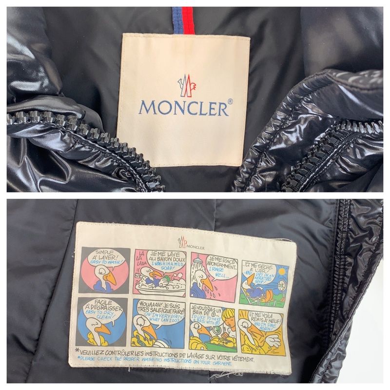 Moncler Jasminum 0 Black Nylon Giubbotto Down Jacket Coat