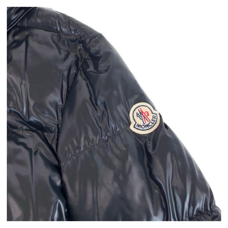 Moncler Jasminum 0 Black Nylon Giubbotto Down Jacket Coat