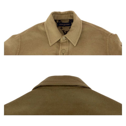 Louis Vuitton Face Wool Blend Overshirt XS Beige Shirt Jacket