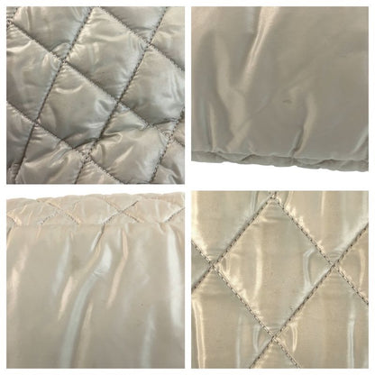 Chanel Coco Green Silver Nylon Tote Shoulder Bag