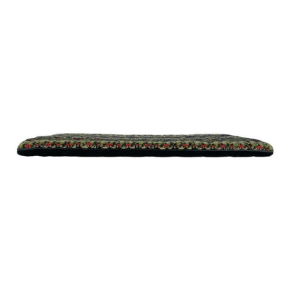 Chanel CC Logo Multicolor Black Silver Tweed Clutch