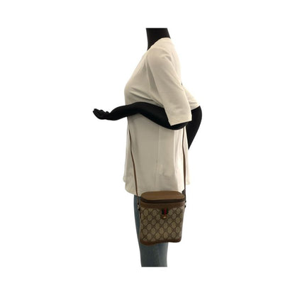 Gucci Vintage Sherry Line Beige GG Supreme Canvas 904 02 070 Shoulder Bag