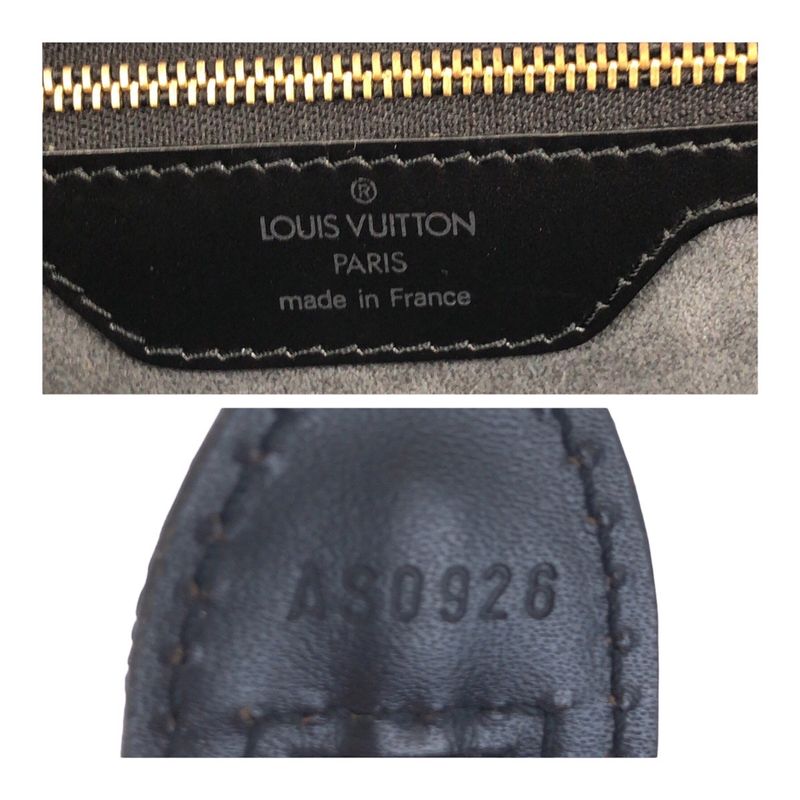 Louis Vuitton Epi Saint Jacques Black Leather Tote Shoulder Bag