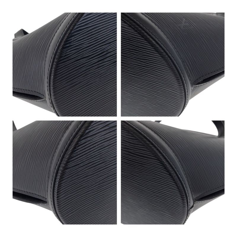 Louis Vuitton Epi Saint Jacques Black Leather Tote Shoulder Bag