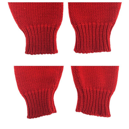 Celine Clown Sequin XS Red Multicolor Wool Cotton Sweater Knit