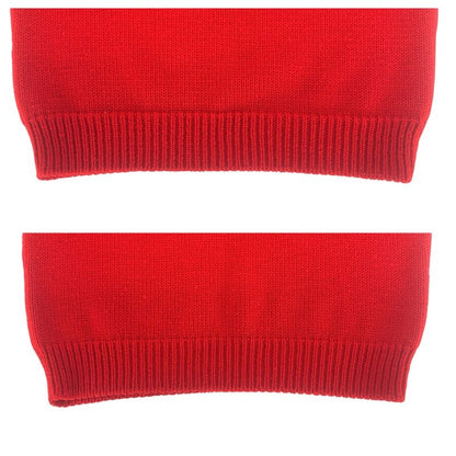 Celine Clown Sequin XS Red Multicolor Wool Cotton Sweater Knit