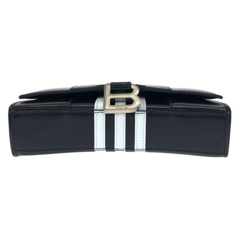 Balenciaga Adidas Collaboration Hourglass Leather Shoulder Bag