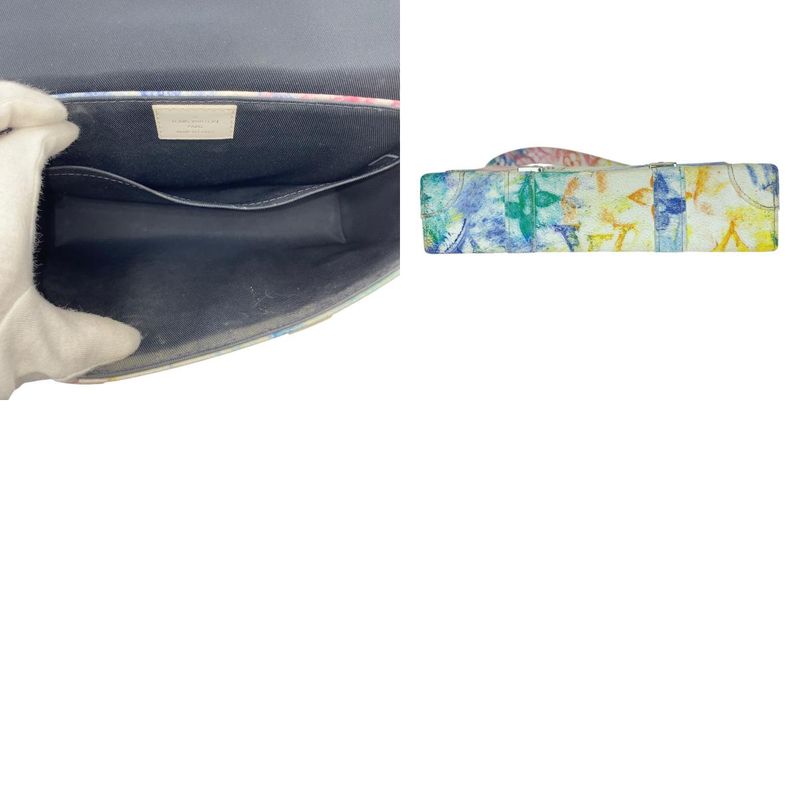 Louis Vuitton Monogram Pastel Trunk Messenger PM Multicolor Silver Shoulder Bag