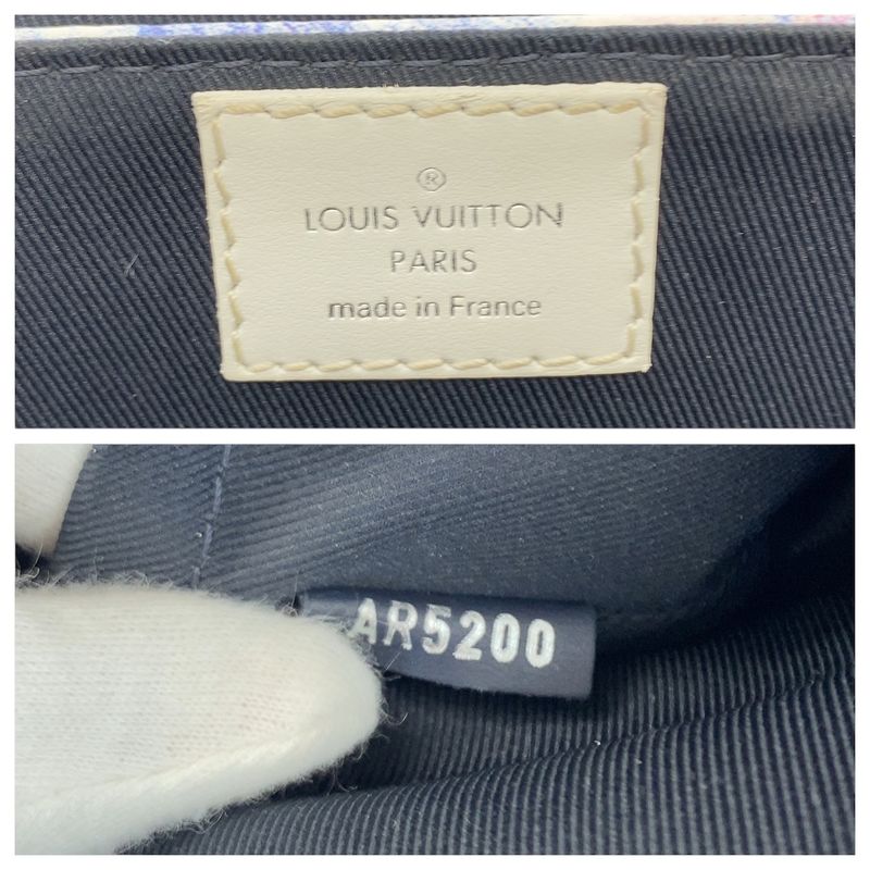 Louis Vuitton Monogram Pastel Trunk Messenger PM Multicolor Silver Shoulder Bag