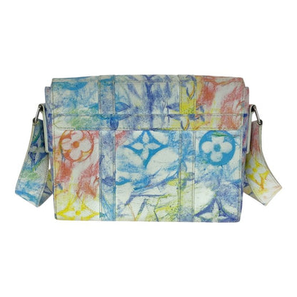 Louis Vuitton Monogram Pastel Trunk Messenger PM Multicolor Silver Shoulder Bag
