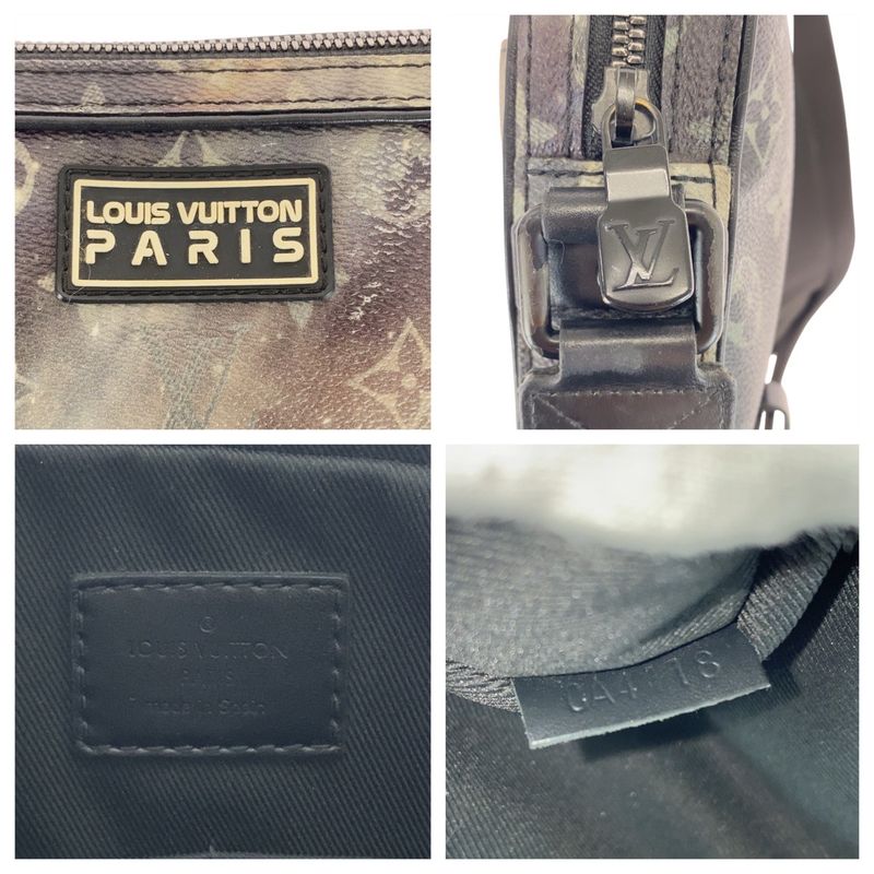 Louis Vuitton Monogram Galaxy Alpha Messenger Gray Shoulder Bag
