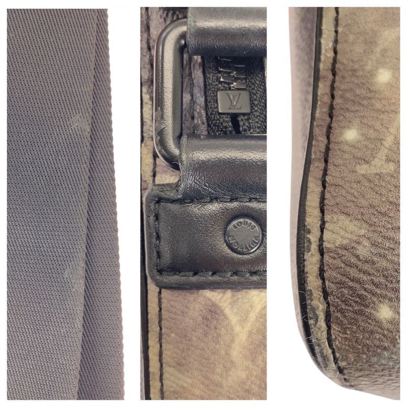 Louis Vuitton Monogram Galaxy Alpha Messenger Gray Shoulder Bag