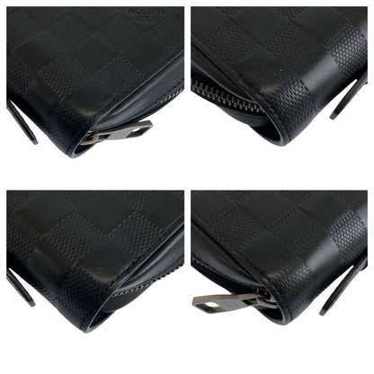 Louis Vuitton Damier Infini Zippy XL Onyx Black Leather Wallet Organizer