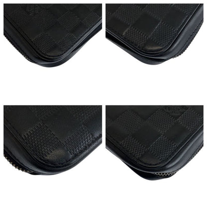 Louis Vuitton Damier Infini Zippy XL Onyx Black Leather Wallet Organizer