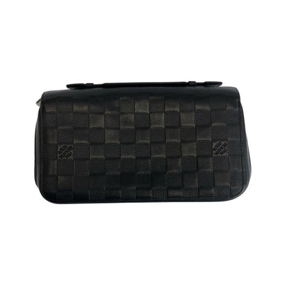 Louis Vuitton Damier Infini Zippy XL Onyx Black Leather Wallet Organizer