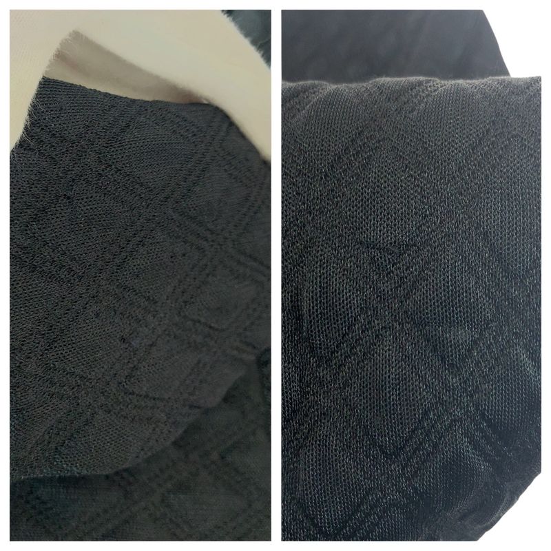 Chanel CC Logo 40 Black Silk Polyester Collarless Jacket