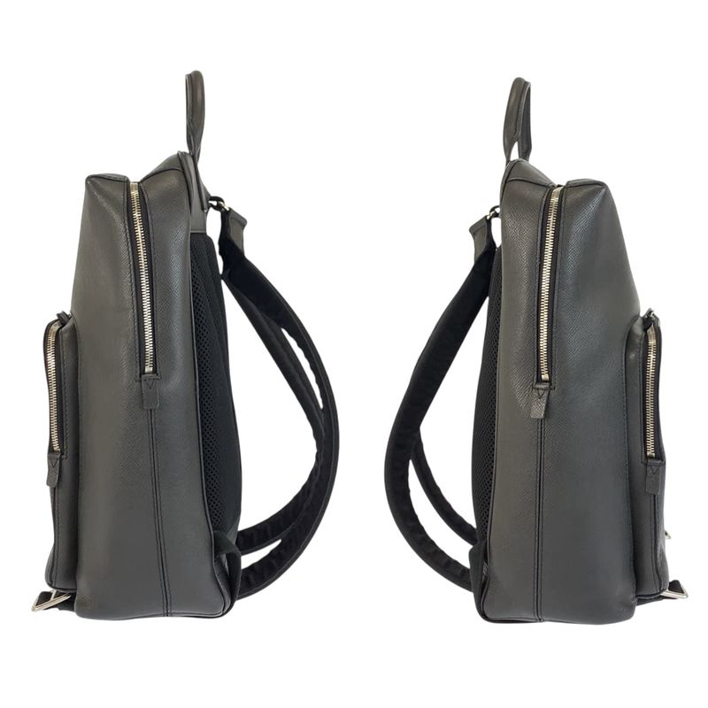 Louis Vuitton Taiga Grigori Ardoise Black Silver Backpack