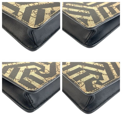 Gucci GG Carry on Sherry Line Beige Black Shoulder Bag Clutch