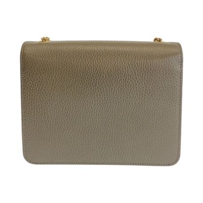 Gucci Interlocking Gray Gold Leather Shoulder Bag Chain