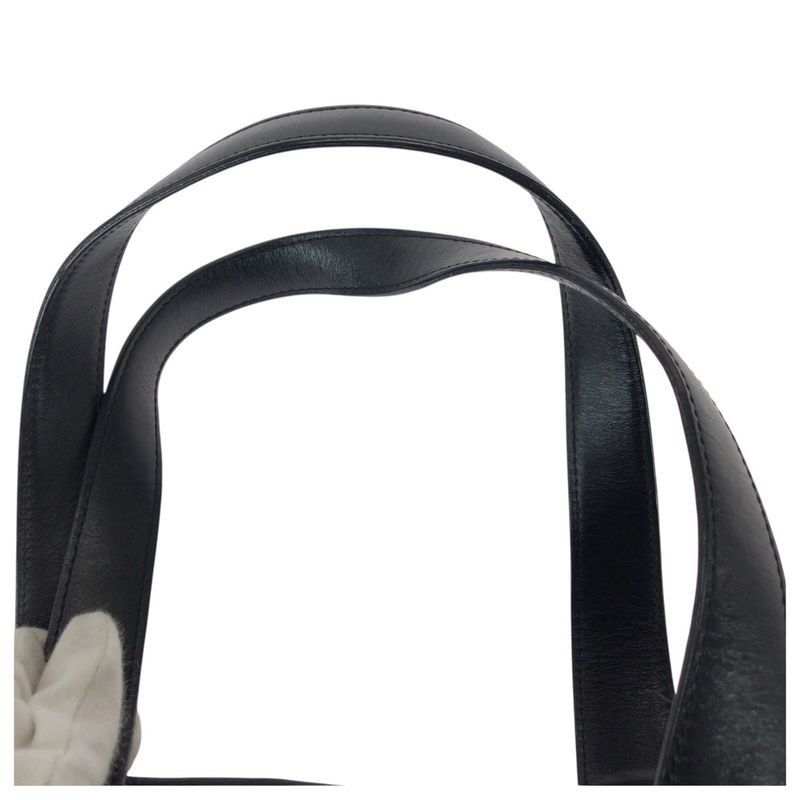 Chanel New Travel Line MM Black Nylon Leather Tote Shoulder Bag