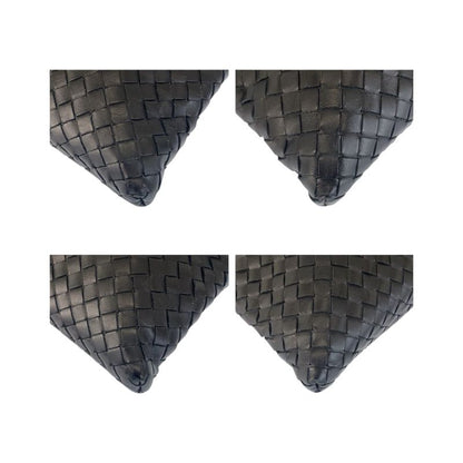 Bottega Veneta Intrecciato Black Shoulder Bag Pochette