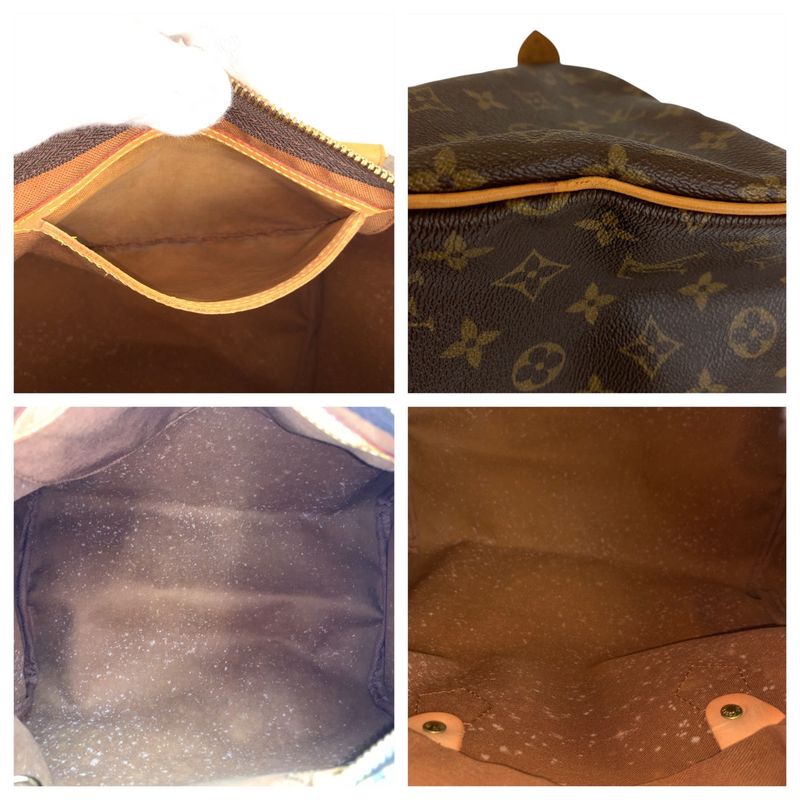 Louis Vuitton Monogram Speedy 30 Brown Gold Leather Handbag Mini