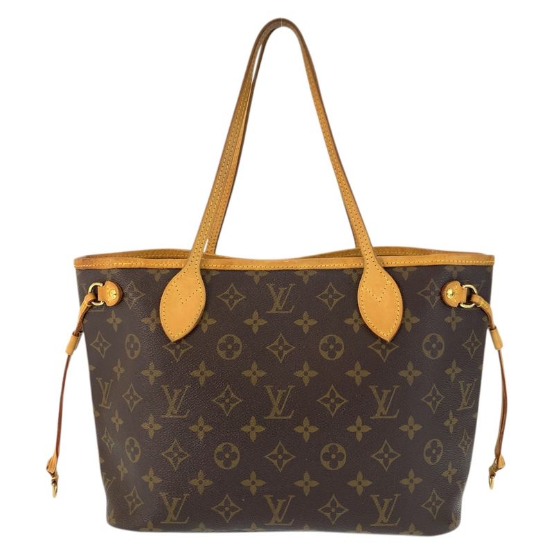 Louis Vuitton Monogram Neverfull PM Brown Gold Tote