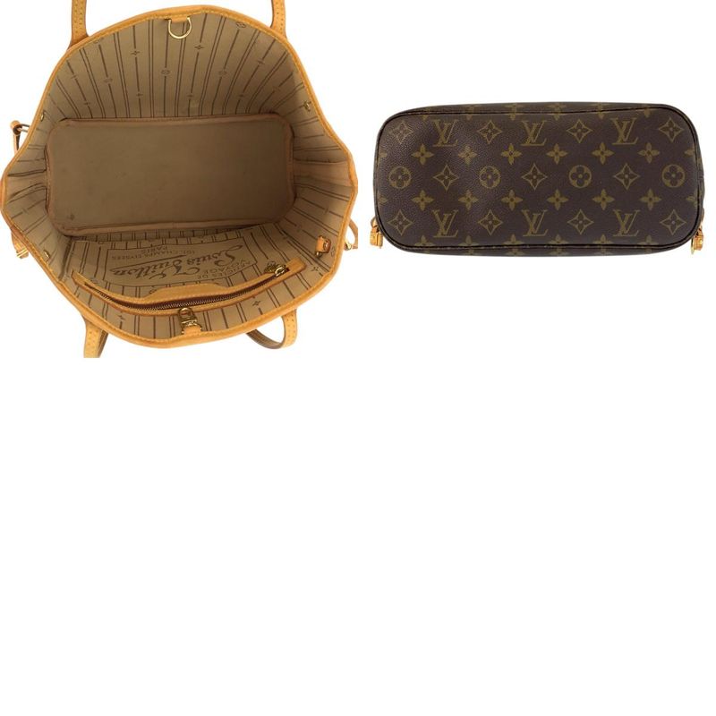 Louis Vuitton Monogram Neverfull PM Brown Gold Tote