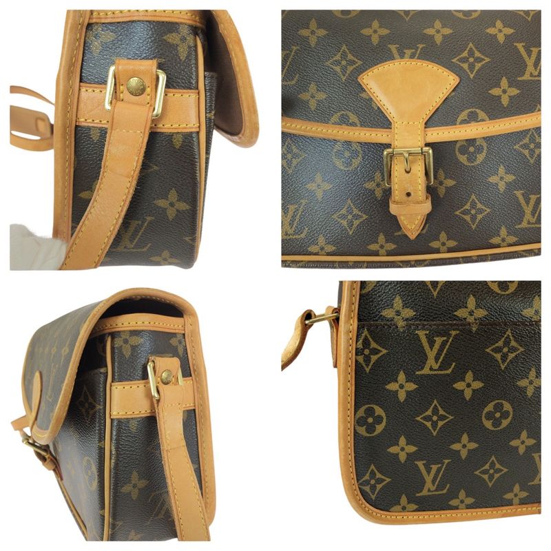 Louis Vuitton Monogram Sologne Brown Leather Shoulder Bag