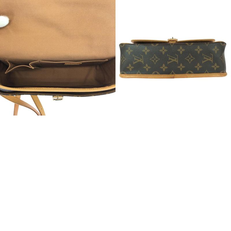Louis Vuitton Monogram Sologne Brown Leather Shoulder Bag