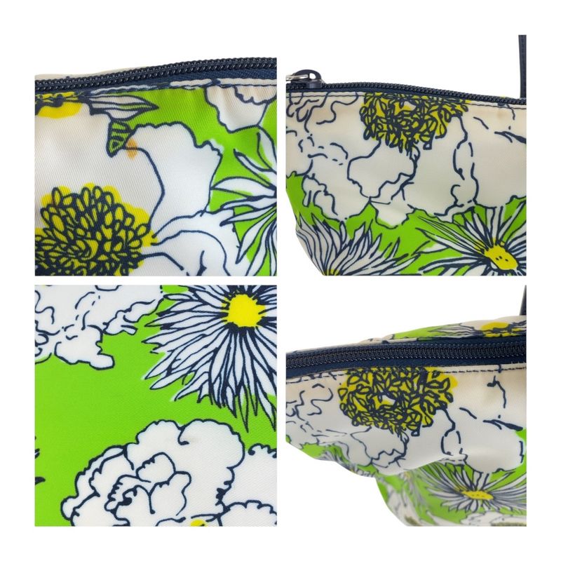 Prada Tessuto Green Multicolor Silver Nylon Tote Shoulder Bag