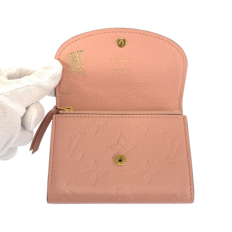 Louis Vuitton Empreinte Porte-Monnaie Rosalie Rose Poodle Compact Wallet