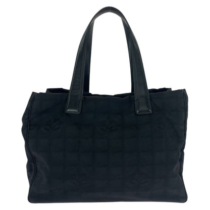 Chanel New Travel Line New Toto MM Black Gold Tote Shoulder Bag
