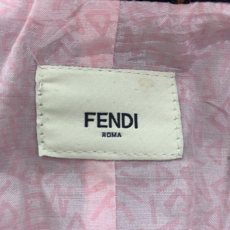 Fendi 12 XS Black Wool Rayon Peacoat Frill Coat Semi Long Half Kids