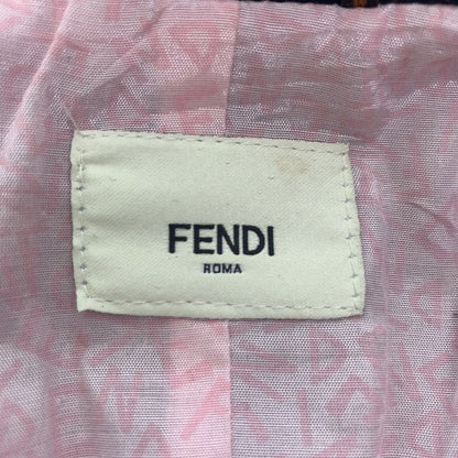 Fendi 12 XS Black Wool Rayon Peacoat Frill Coat Semi Long Half Kids
