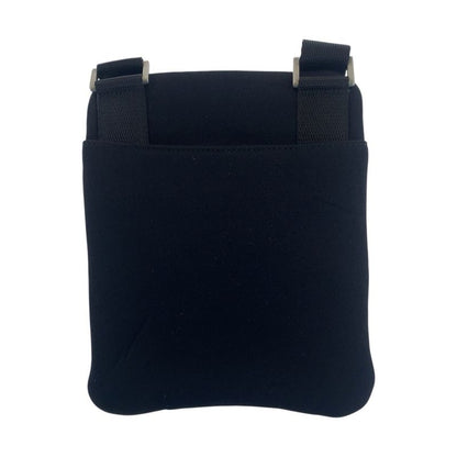 Prada Sports Black Gray Silver Nylon Shoulder Bag Pochette