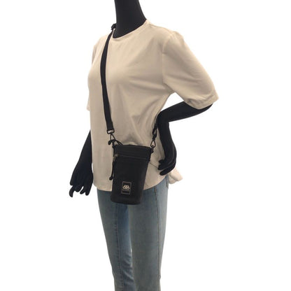 Balenciaga Black Canvas Shoulder Bag Drink Holder Bottle