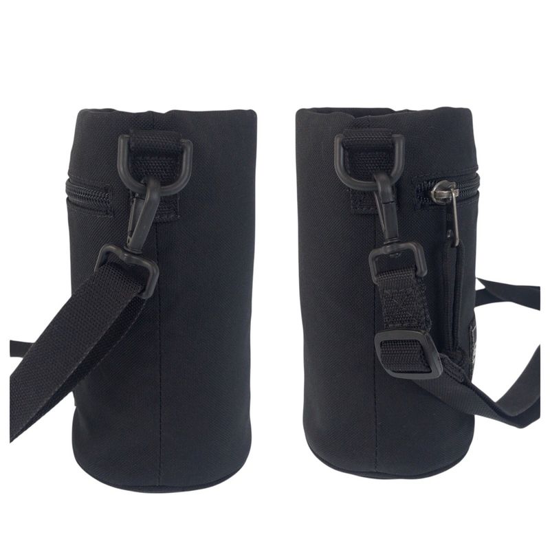 Balenciaga Black Canvas Shoulder Bag Drink Holder Bottle