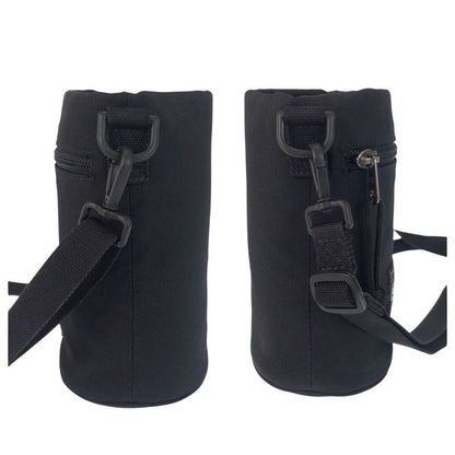 Balenciaga Black Canvas Shoulder Bag Drink Holder Bottle