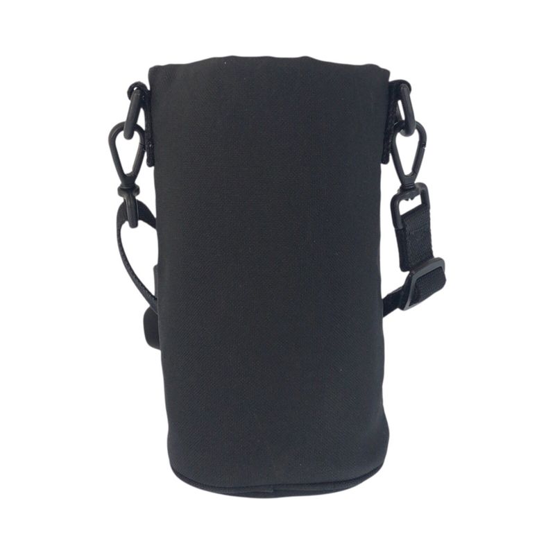 Balenciaga Black Canvas Shoulder Bag Drink Holder Bottle