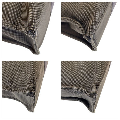 Hermes Her Line MM Gray Silver Canvas Tote