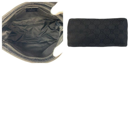 Gucci Black Silver GG Canvas Handbag
