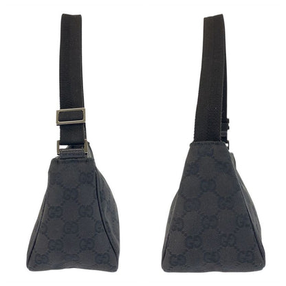 Gucci Black Silver GG Canvas Handbag