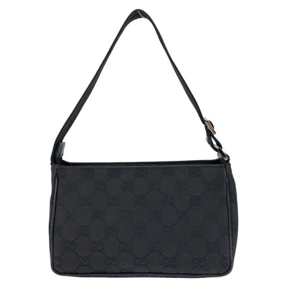 Gucci Black Silver GG Canvas Handbag