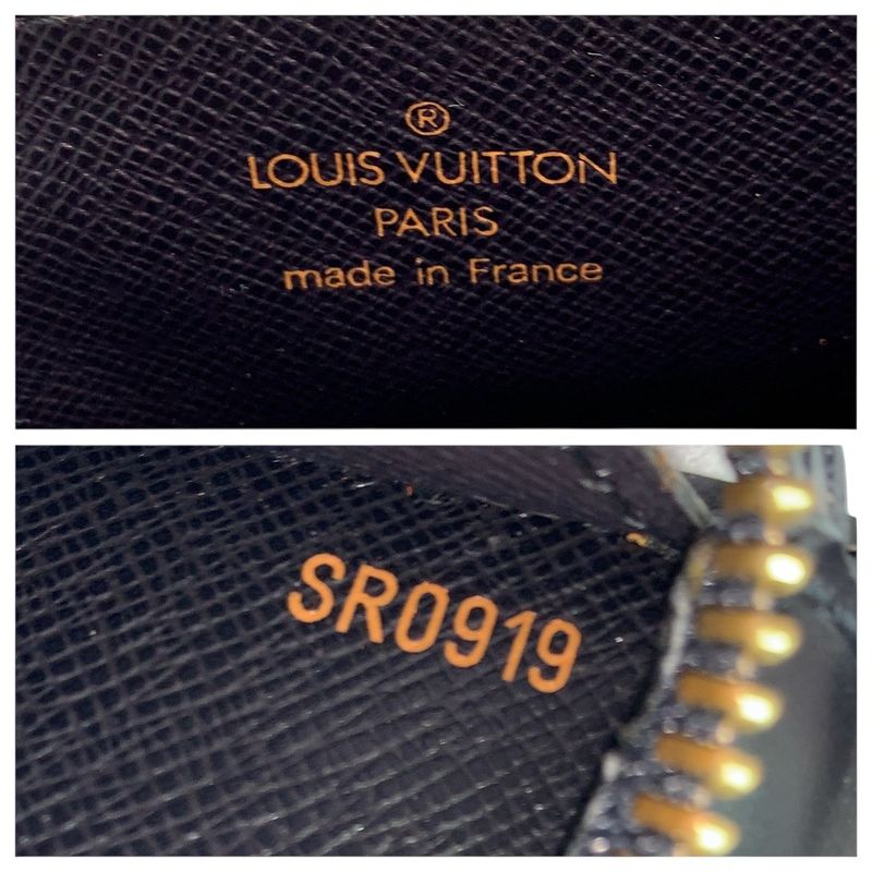 Louis Vuitton Epi Pochette Homme Second Black Gold Leather Clutch
